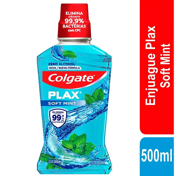 Enjuague Colgate Plax Soft Mint 500 ml