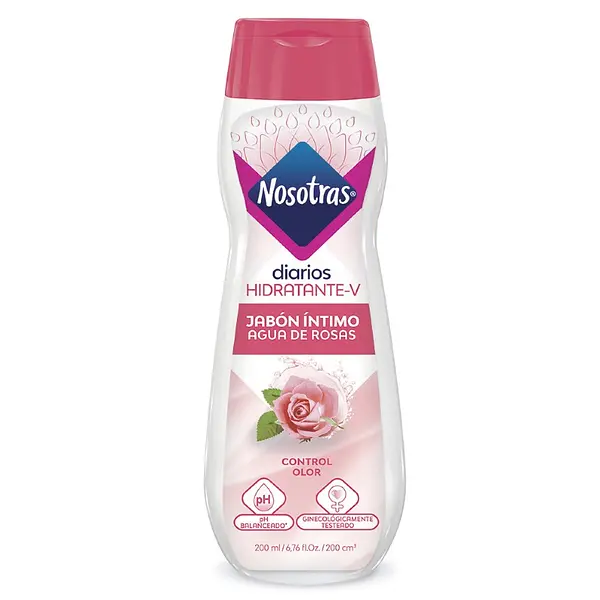 Jabón Íntimo Nosotras Agua de Rosas 200 ml