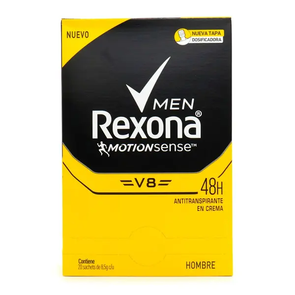 Desodorante Rexona Hombre V8 8.5 g 20 sobres