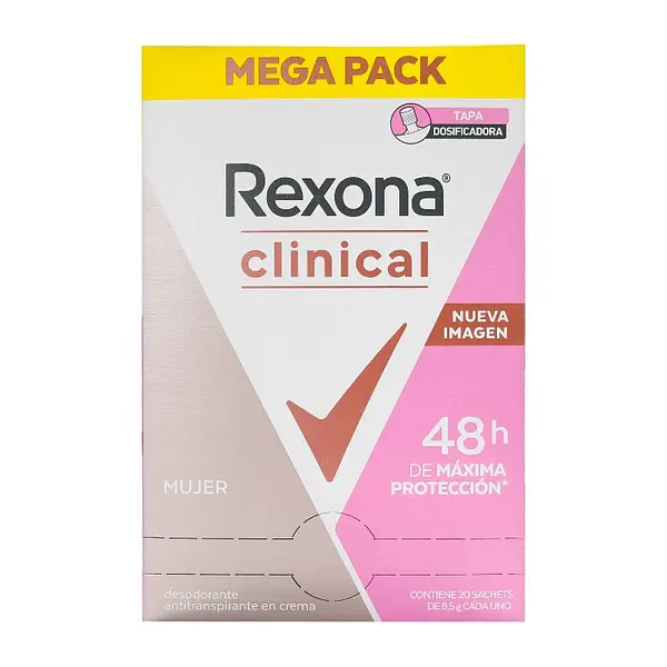 Desodorante Rexona Clinical Clásico 8.5 g x20 sobres