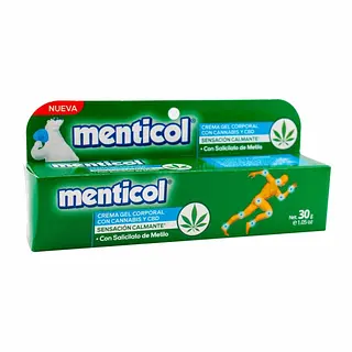 Crema Gel Corporal Menticol Cannabis 30 g