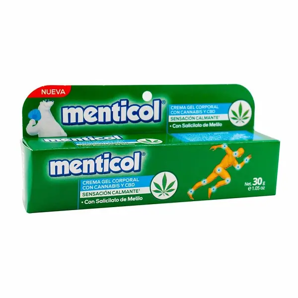 Crema Gel Corporal Menticol Cannabis 30 g
