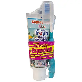 Crema Dental Kids Whole Fresh 100 g + Cepillo