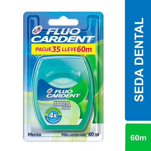 Seda Dental Fluocardent Limpieza Max 35 m + 25 m