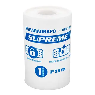 Esparadrapo Tela Blanco Supreme 3x5 yd
