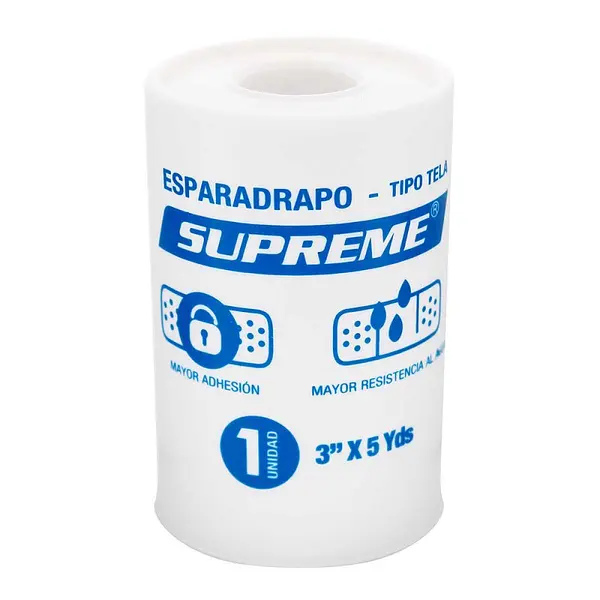Esparadrapo Tela Blanco Supreme 3x5 yd