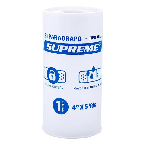 Esparadrapo Tela Blanco Supreme 4x5 yd