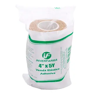 Venda Elástica Adhesiva 4x5 Piel Inverfarma