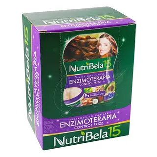Tratamiento Nutribela 15 Enzimoterapia Control Frizz 27 ml x12 sobres