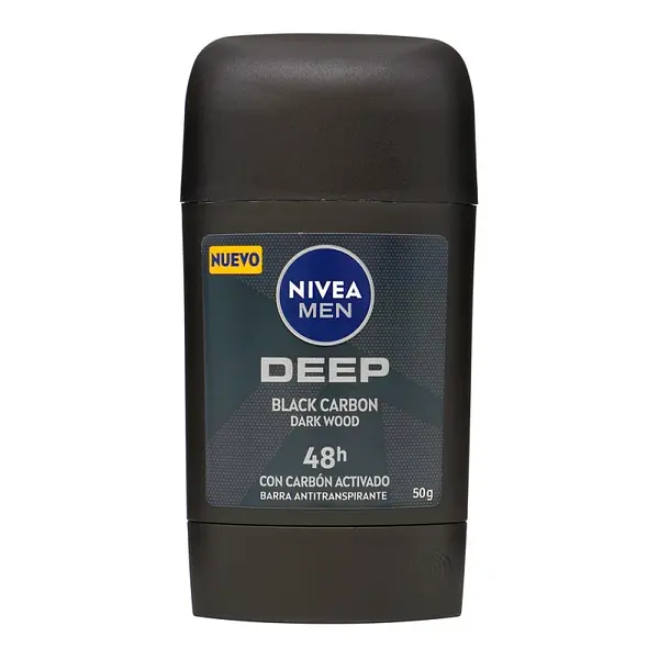 Desodorante Nivea Barra Deep Black Carbon 50 g