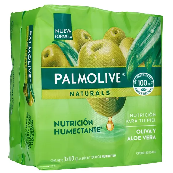 Jabón Palmolive Oliva y Aloe Vera 110 g x3 unidades
