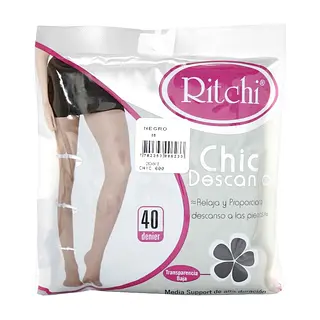 Medias Pantalón Ritchi Chic Descanso M Negro