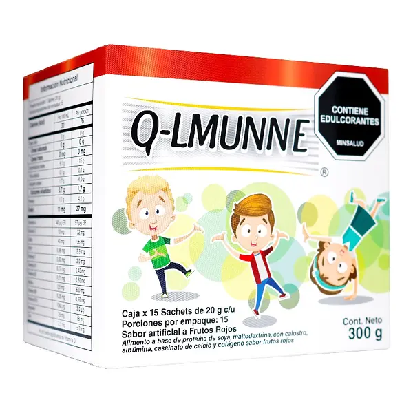 Q-Lmunne Frutos Rojos Caja 15 sobres