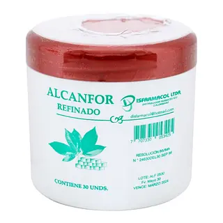 Alcanfor Refinado 30 unidades