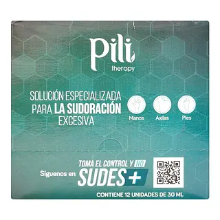 Desodorante Antitranspirante Pili 30 ml x12 unidades