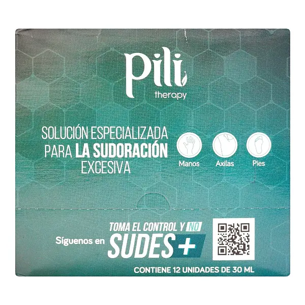 Desodorante Antitranspirante Pili 30 ml x12 unidades