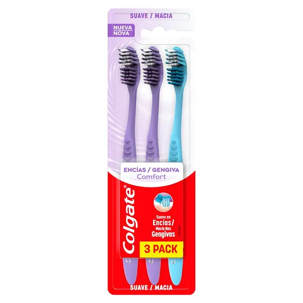 Cepillos Colgate Comfort Suave x3