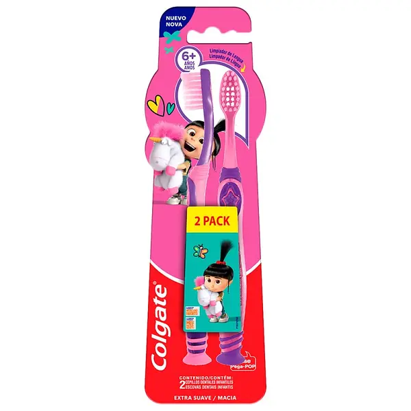 Cepillos Colgate Minions Agnes 6+ x2
