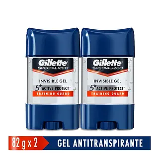 Desodorante Gillette Clear Gel Trial Guard 82 g x2