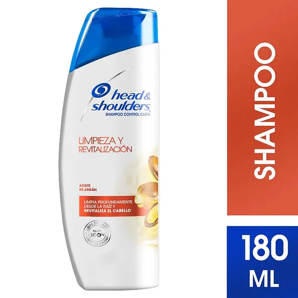 Shampoo Head & Shoulders Limpieza Revitalización 180 ml