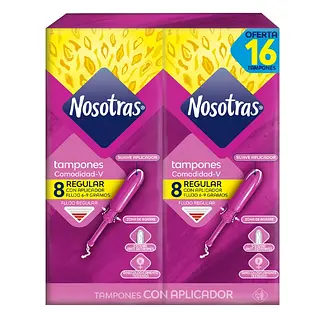 Tampones Nosotras con Aplicador Regular 16 und