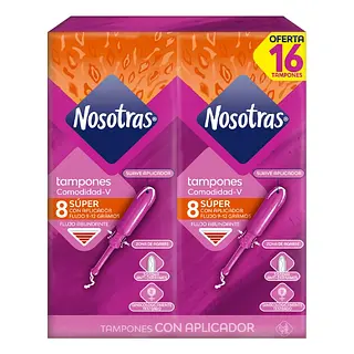Tampones Nosotras con Aplicador Súper 16 und