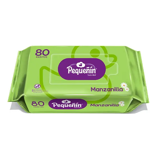Panitos Húmedos Pequeñín Manzanilla 80 unidades