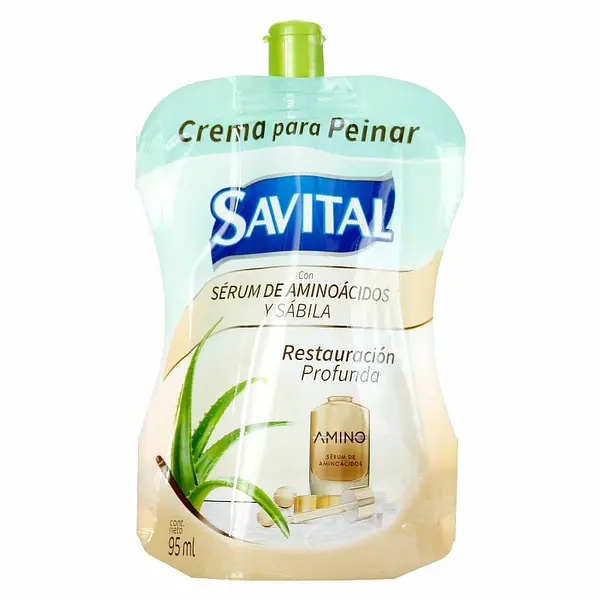 Crema para Peinar Savital Restauración con Aminoácidos 95 ml