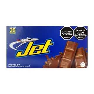 Chocolatina Jet Leche 25 g x35 unidades