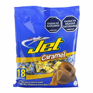 Chocolatina Jet Caramelo 6 g x18 unidades