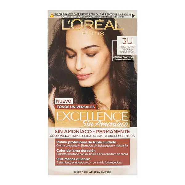 Tinte Excellence Sin Amoníaco 3U Castaño Oscuro