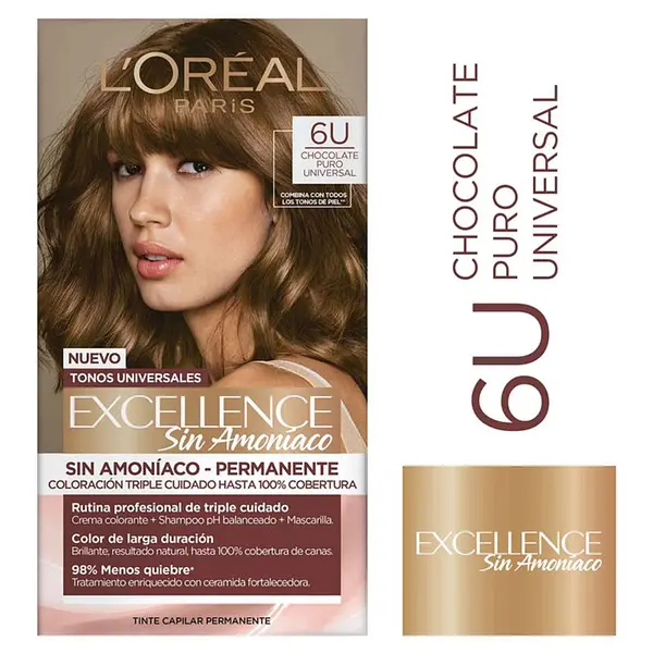 Tinte Excellence Sin Amoníaco 6U Chocolate
