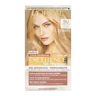 Tinte Excellence Sin Amoníaco 9U Rubio Muy Claro