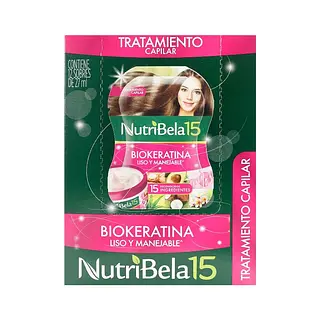 Tratamiento Nutribela Biokeratina 27 ml x12 sobres