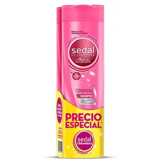 Champú Sedal ceramidas 340 ml + acondicionador 340 ml pack