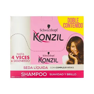 Champú Konzil Seda Líquida 20 ml x18 sobres