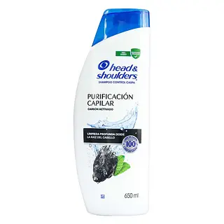 Shampoo Head & Shoulders Purificación Capilar Carbón Activo 650 ml