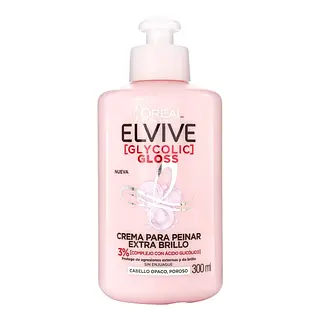 Crema para Peinar Elvive Glycolic Gloss 300 ml