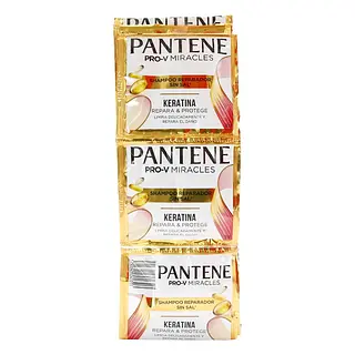 Champú Pantene Keratina 18 ml x12 sobres