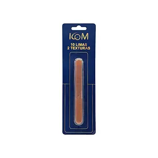 Limas de Uñas 2 Texturas Gold Pack x10 Icom
