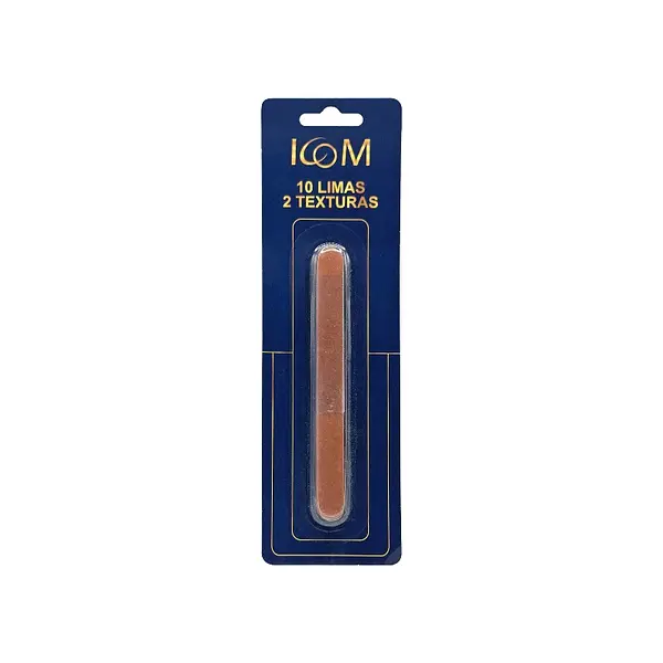 Limas de Uñas 2 Texturas Gold Pack x10 Icom