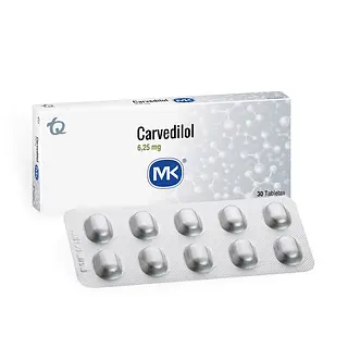 Carvedilol 6.25 mg 30 tabletas