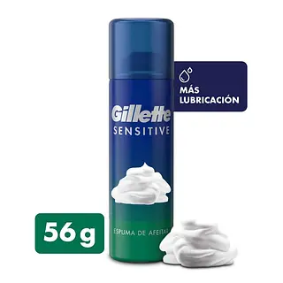 Gillette Foamy Sensitive Espuma de Afeitar 56 g