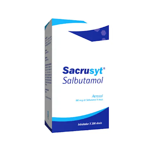 Sacrusyt Salbutamol Inhalador 100 Mcg X200 Dosis