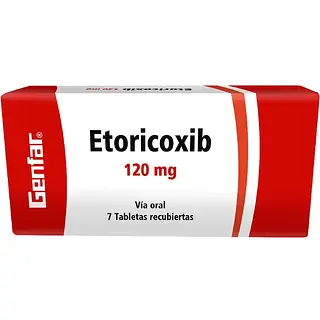 Etoricoxib 120 Mg 7 Tabletas Gf