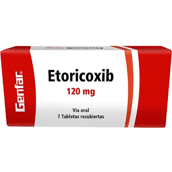 Etoricoxib 120 Mg 7 Tabletas Gf