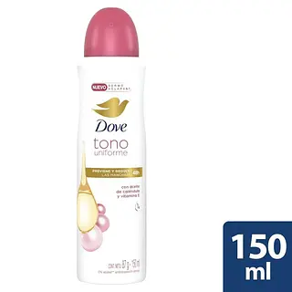 Desodorante Dove Spray Tono Uniforme 150 Ml Mujer
