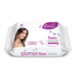 Toallas Desmaquillantes Familia Pomys Basic 28 Unidades