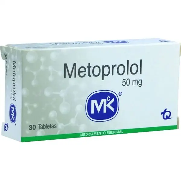 Metoprolol 50 Mg 30 Tabletas Mk