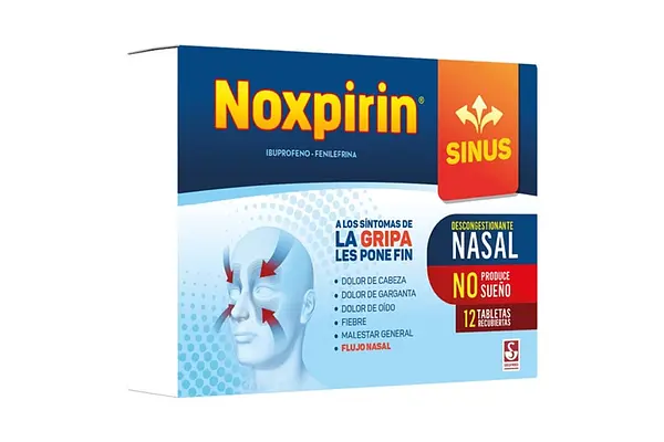 Noxpirin Sinus 12 Tabletas (Promo)